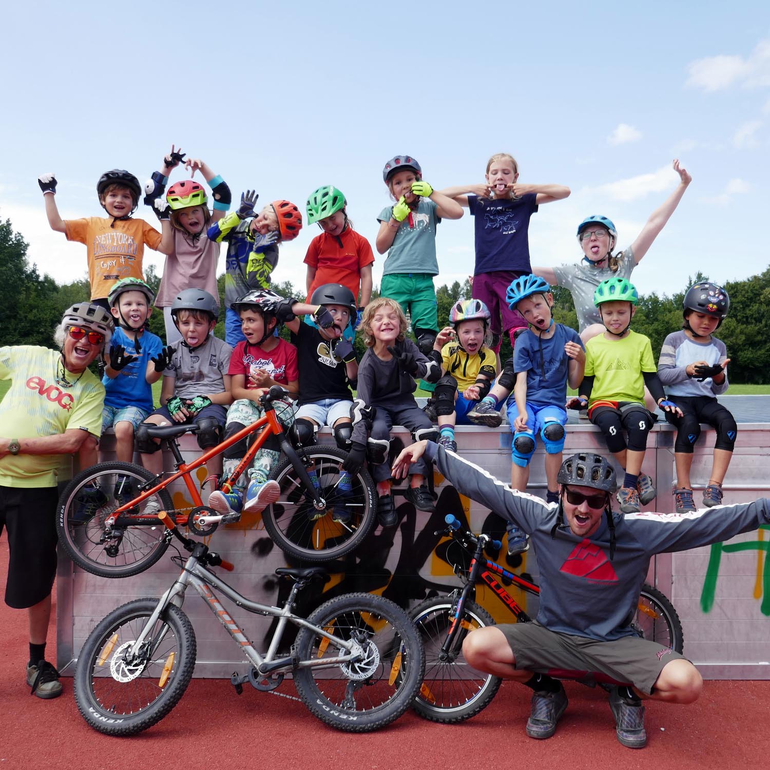 Wilde Kids beim Level 1 MTB Kinterkurese von mountain-action in Kempten