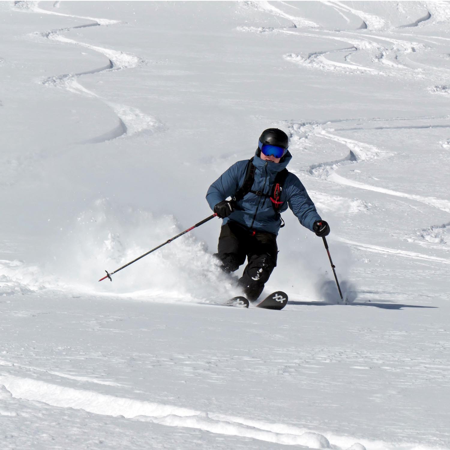 Powder und Sonnenschein im Freeride Paradie Alagnas